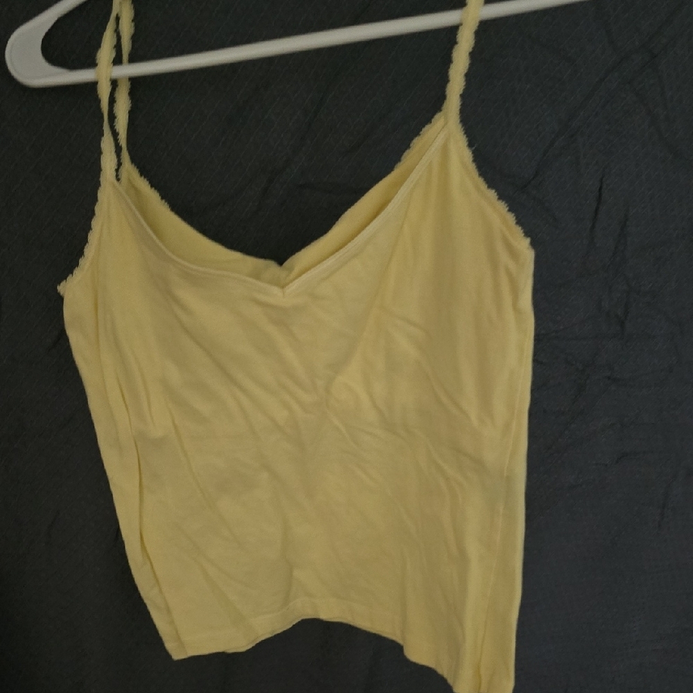Yellow Spaghetti Strap Top